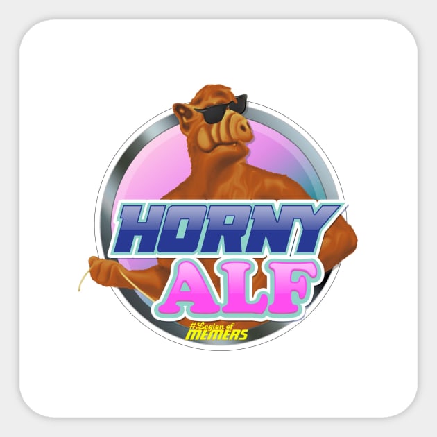 Horny Alf Sticker by Nogreenrocks/Legion Of Memers